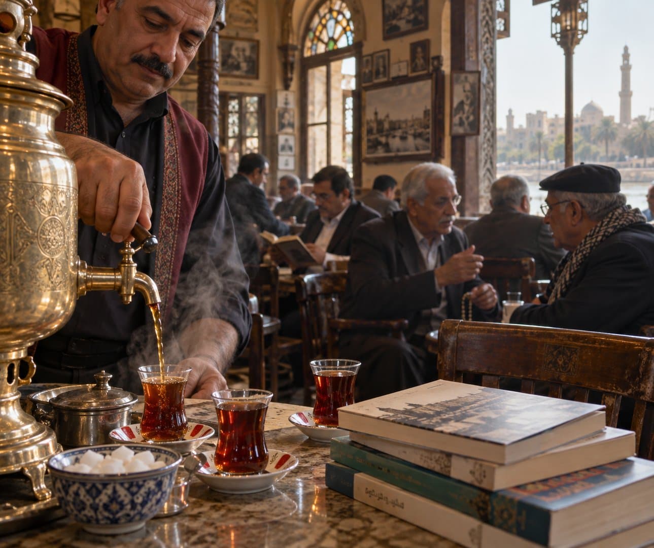 Freitagmorgen in der Al-Mutanabbi-Straße: Büchermärkte und das Shabandar-Café 4