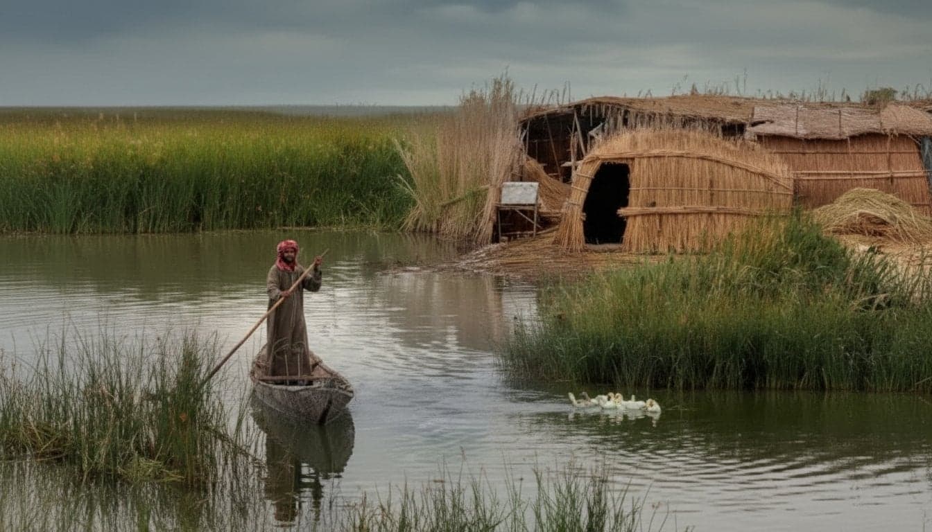 Ein Tag in den Sümpfen: Chibayish Bootstour (Sonnenaufgang & Sonnenuntergang) 2