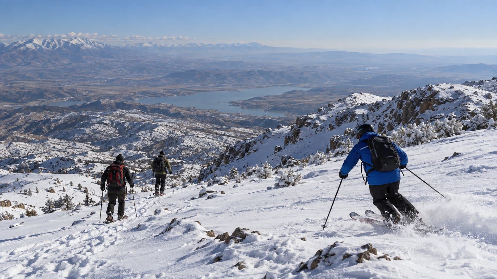 Ski d'hiver et raquettes au mont Korek