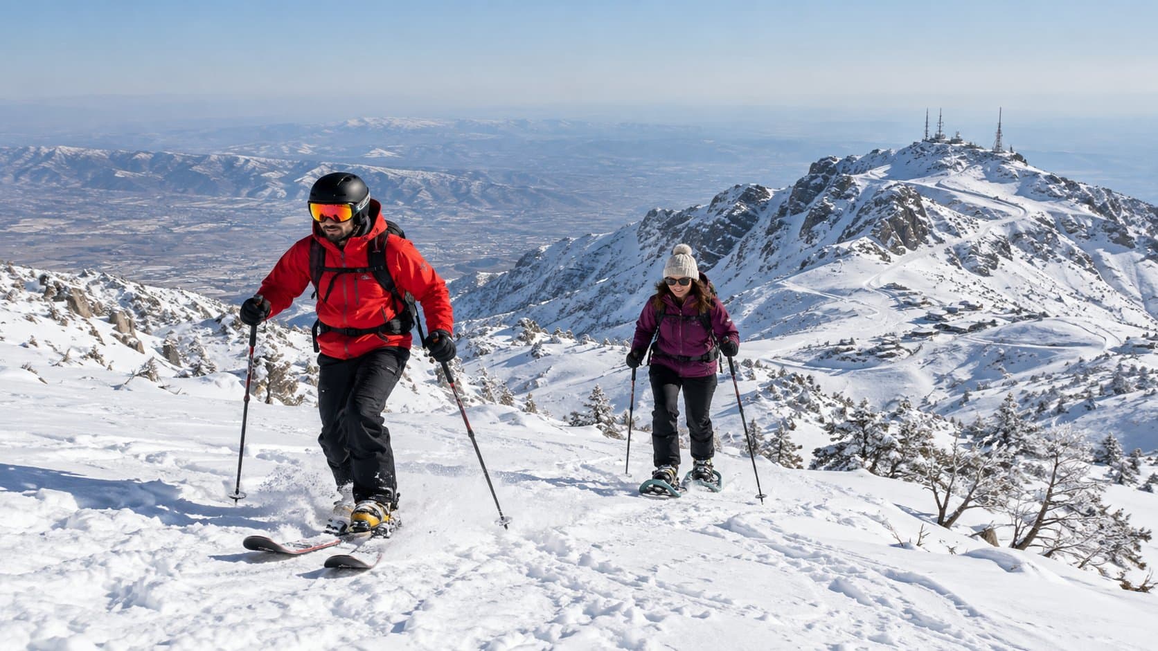 Ski d'hiver et raquettes au mont Korek 2