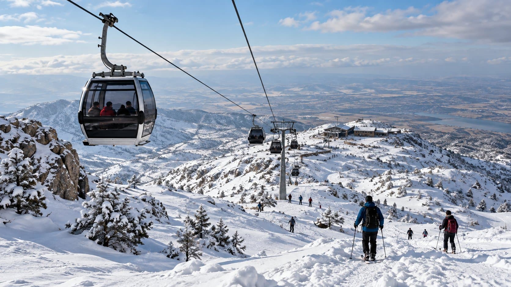 Ski d'hiver et raquettes au mont Korek 3