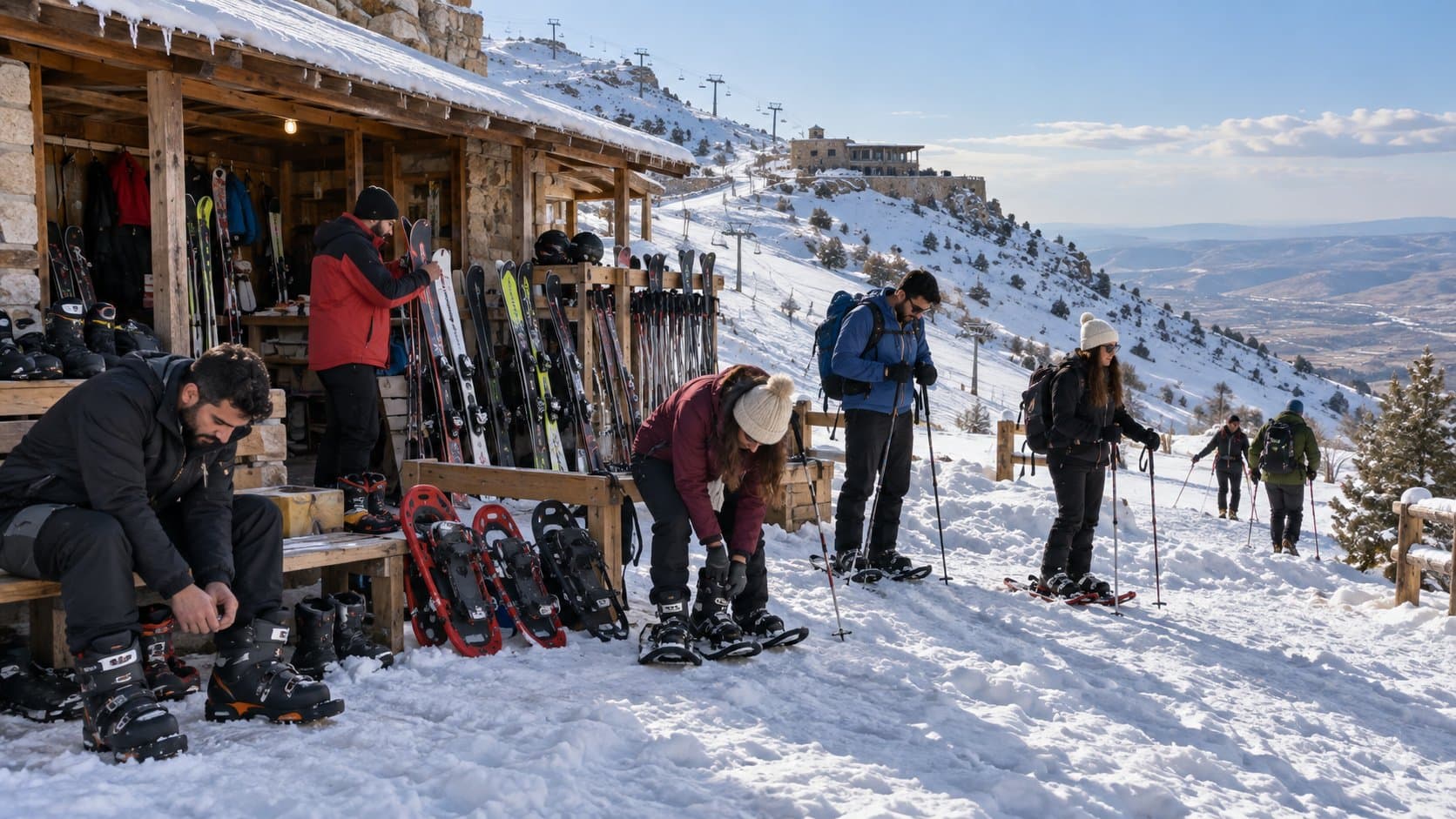 Ski d'hiver et raquettes au mont Korek 4