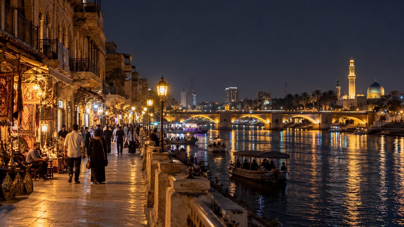 Night photography walking tour of historic Baghdad 2