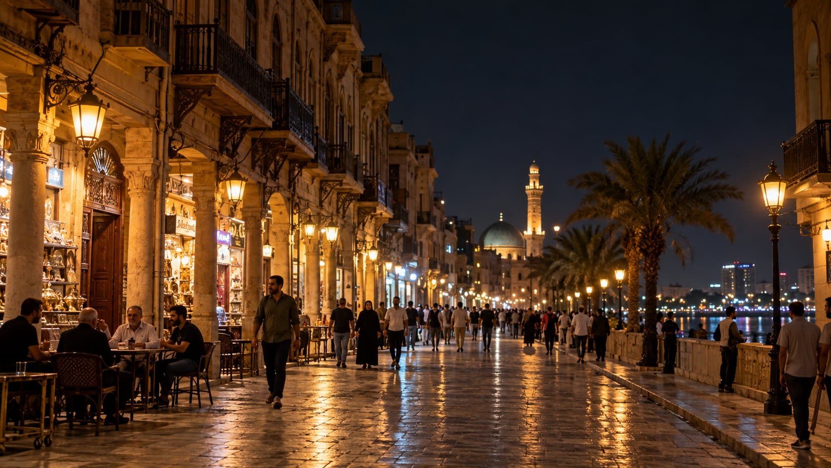 Night photography walking tour of historic Baghdad 3