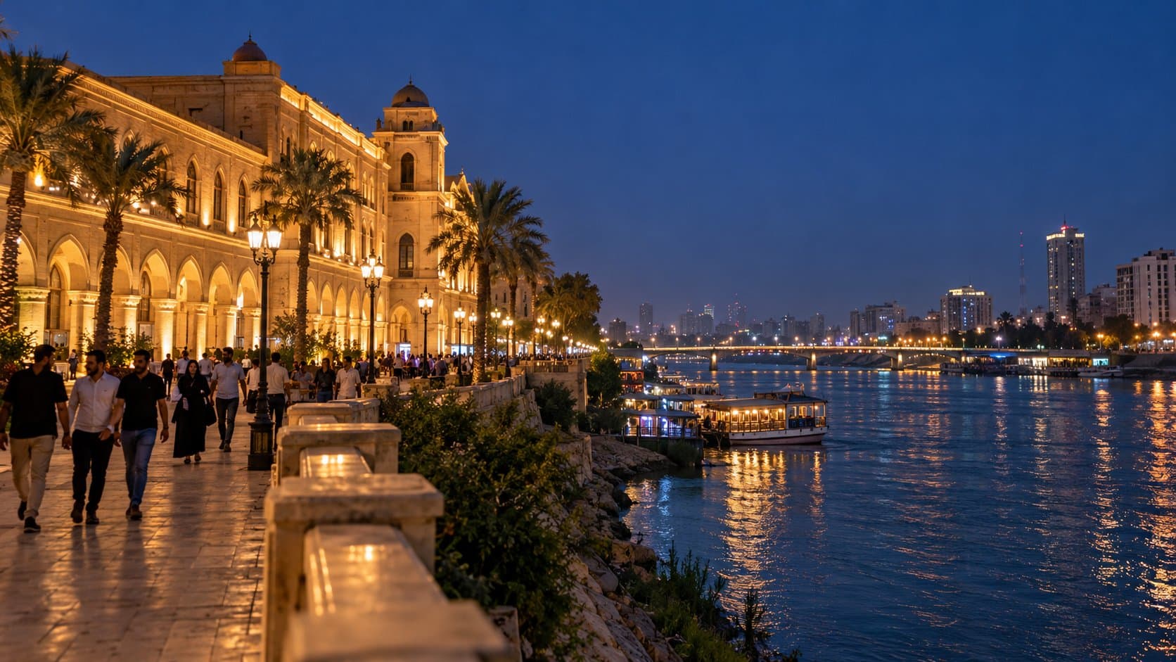 Night photography walking tour of historic Baghdad 4