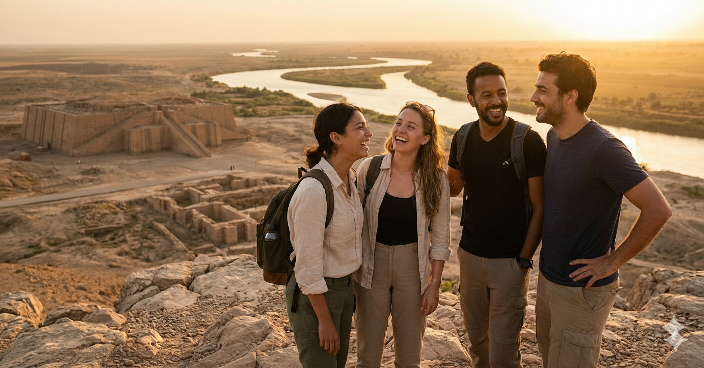 Travelers connecting